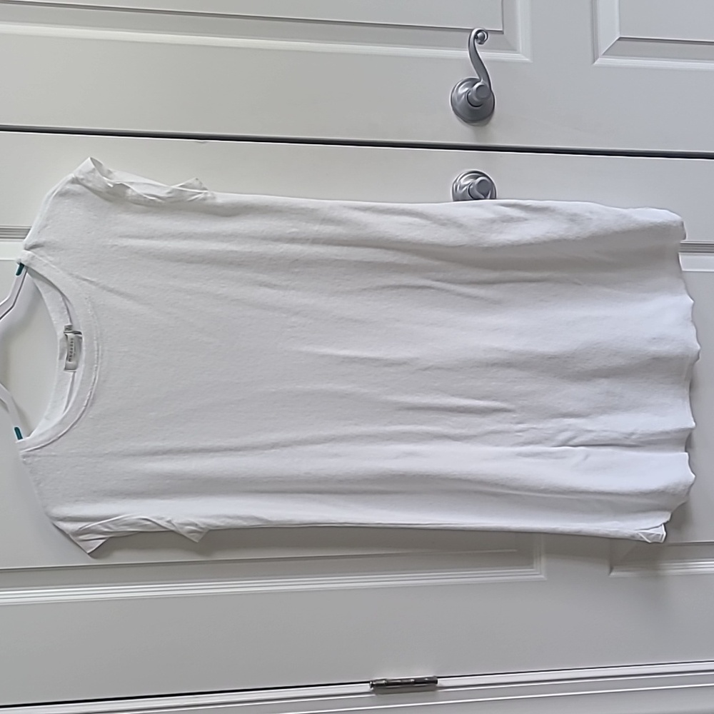 Mododoc Cap Sleeve Open Crew T-shirt Dress